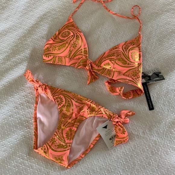 Victoria’s Secret bikini orange print - Picture 2 of 5